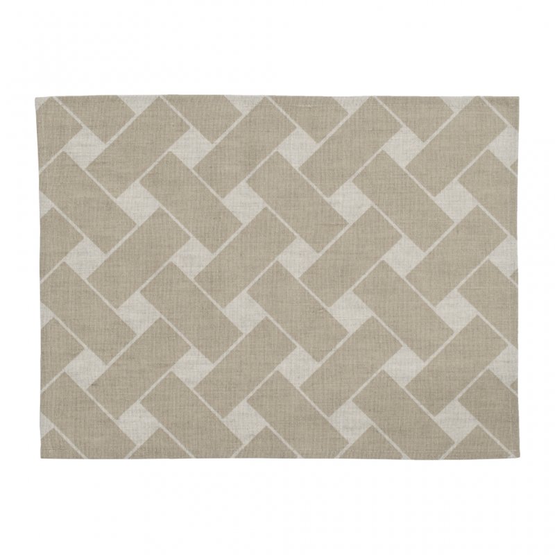 Almedahls Korg XL, bordstablett, natur/taupe, 45x34cm 2-pack