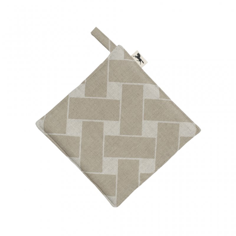 Almedahls Korg XL, grytlapp, natur/taupe