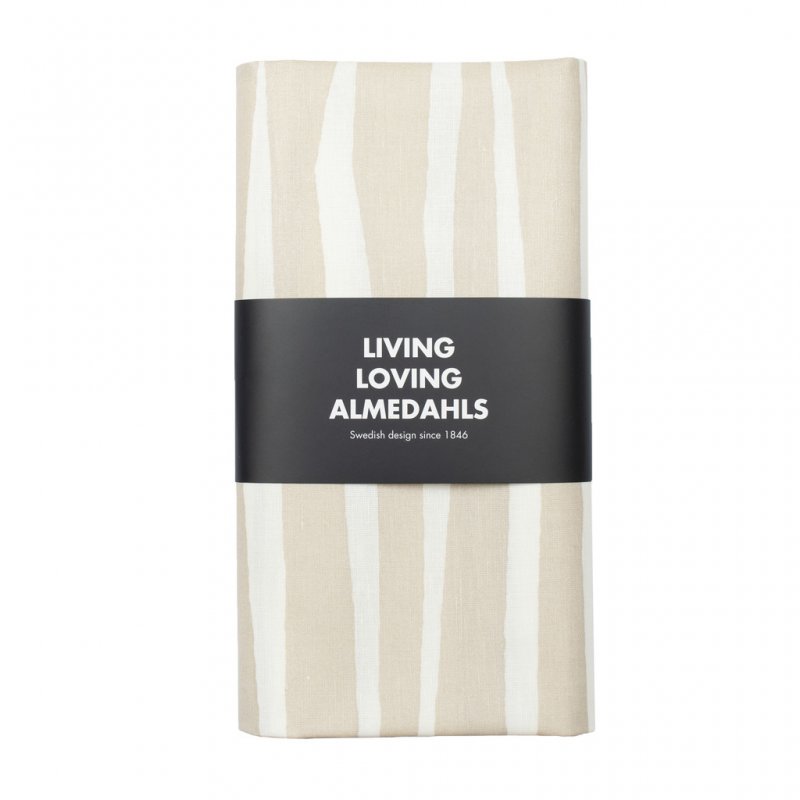 Almedahls Mambo, vaxduk, 145x220cm, beige