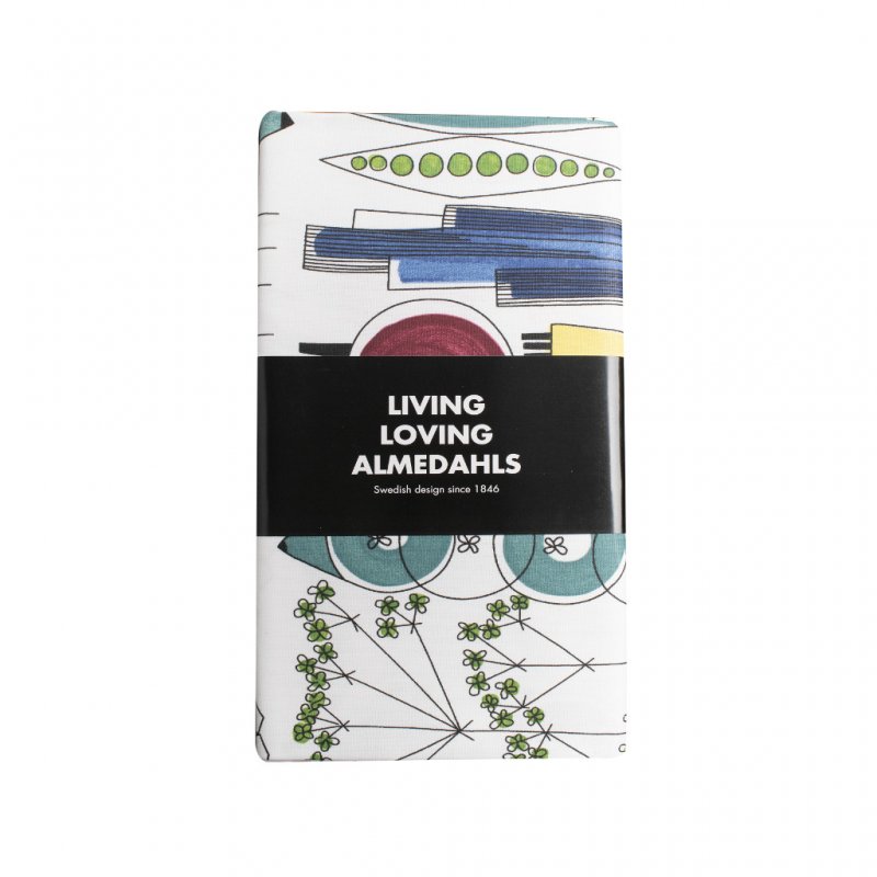 Almedahls Picknick, vaxduk, 145x220cm, multi