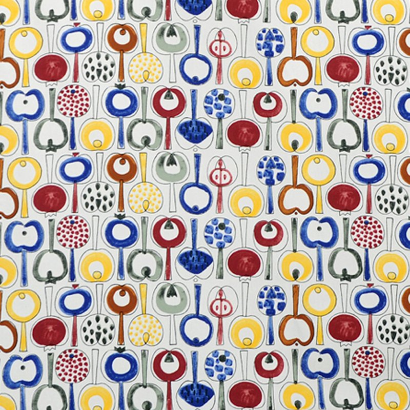 Almedahls Pomona, vaxduk, 145x220cm, multi