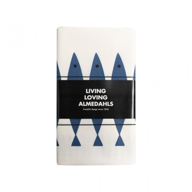Almedahls Sill, vaxduk, 145x220cm, blå
