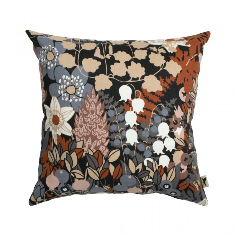 Almedahls Skogen, kuddfodral, blå brun, 47x47cm