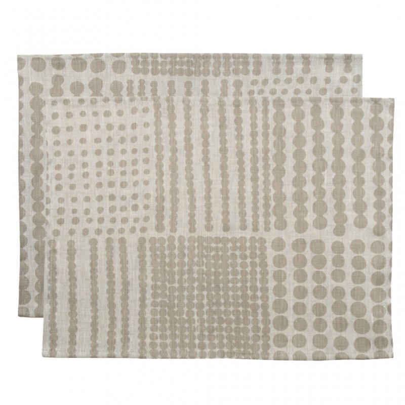 Almedahls Pricktyg, bordstablett, natur/taupe, 45x34cm 2pack