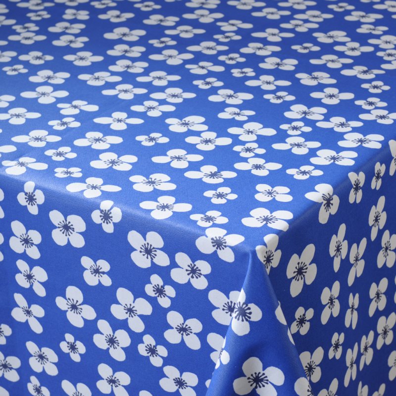 Almedahls Belle Amie, vaxduk, 145x220cm, blå