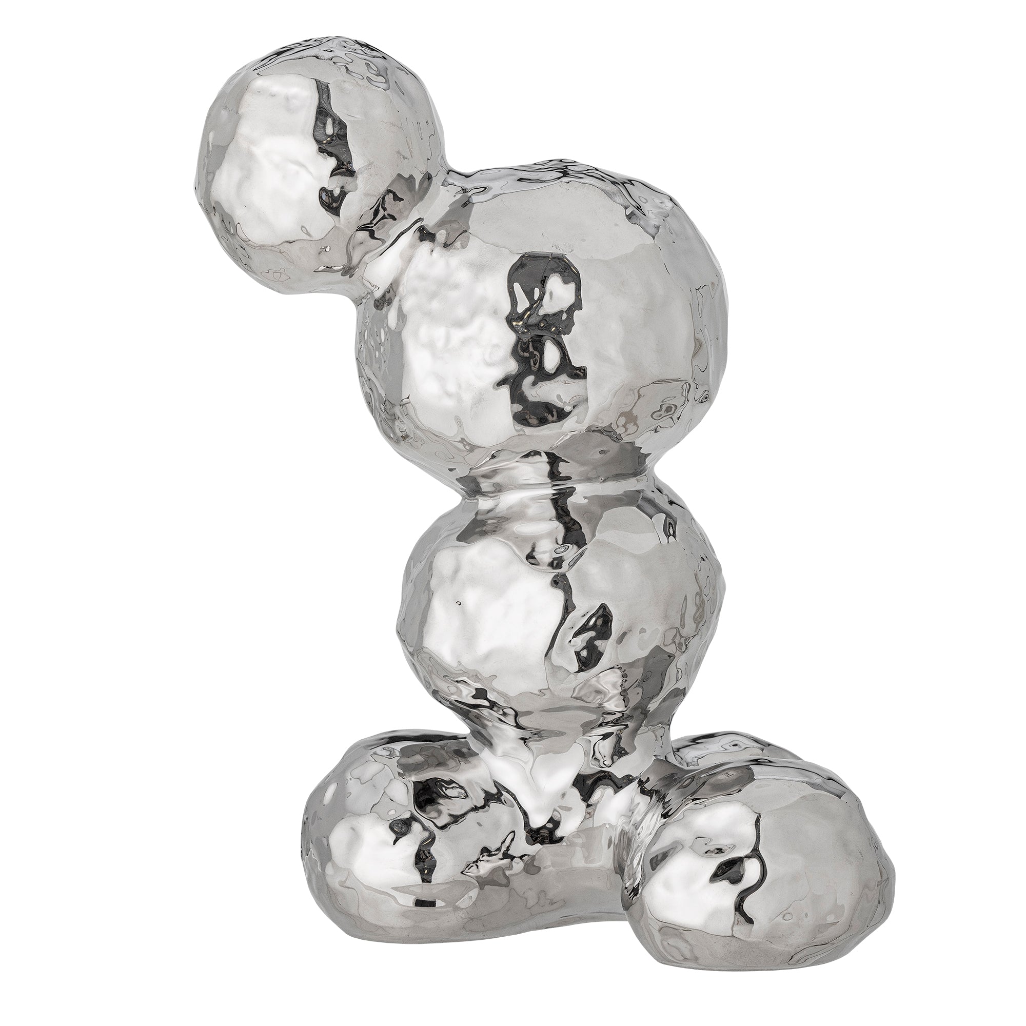 Bloomingville BOBBY Dekoration, Silver, Stengods