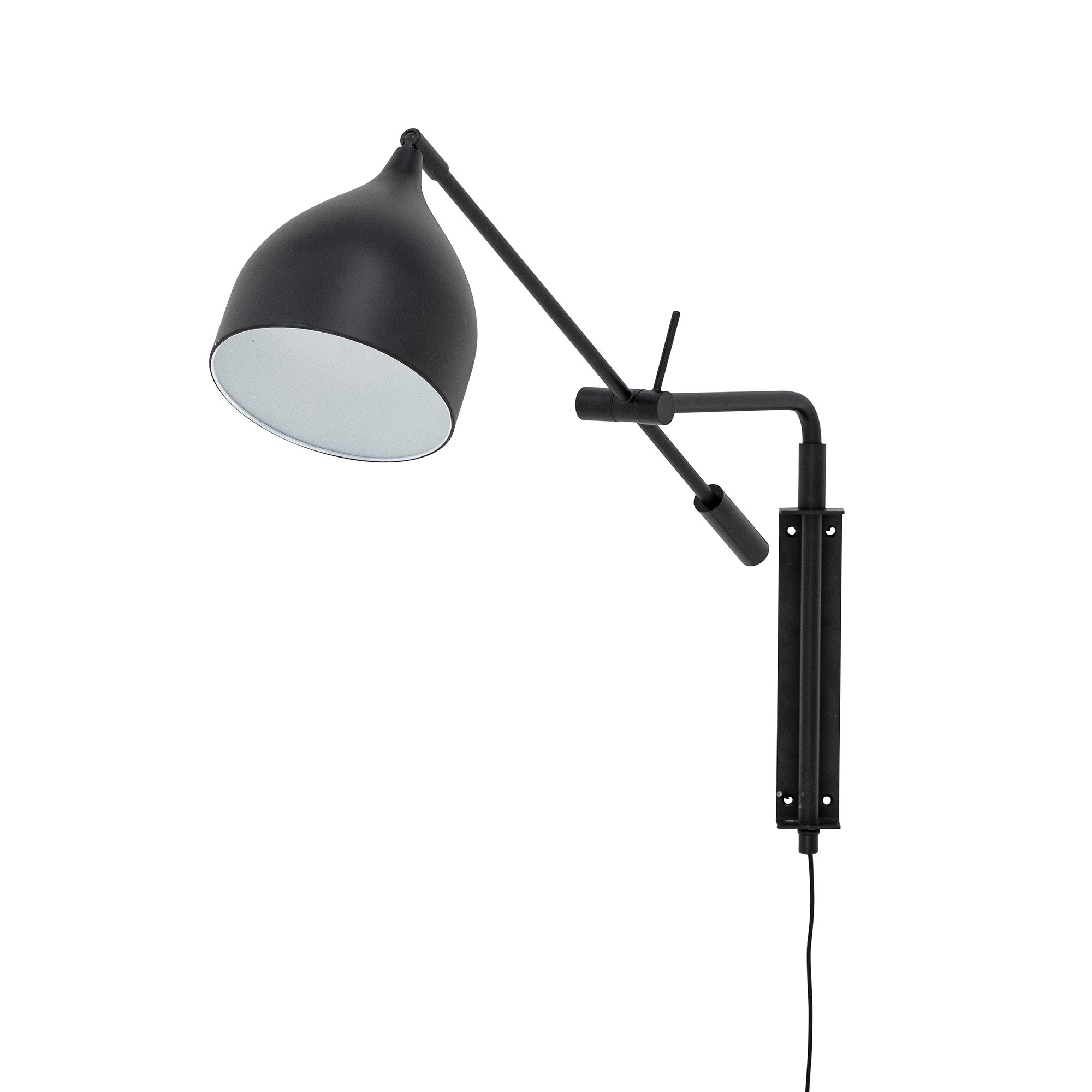 Bloomingville LYAM Vägglampa, Svart, Metall
