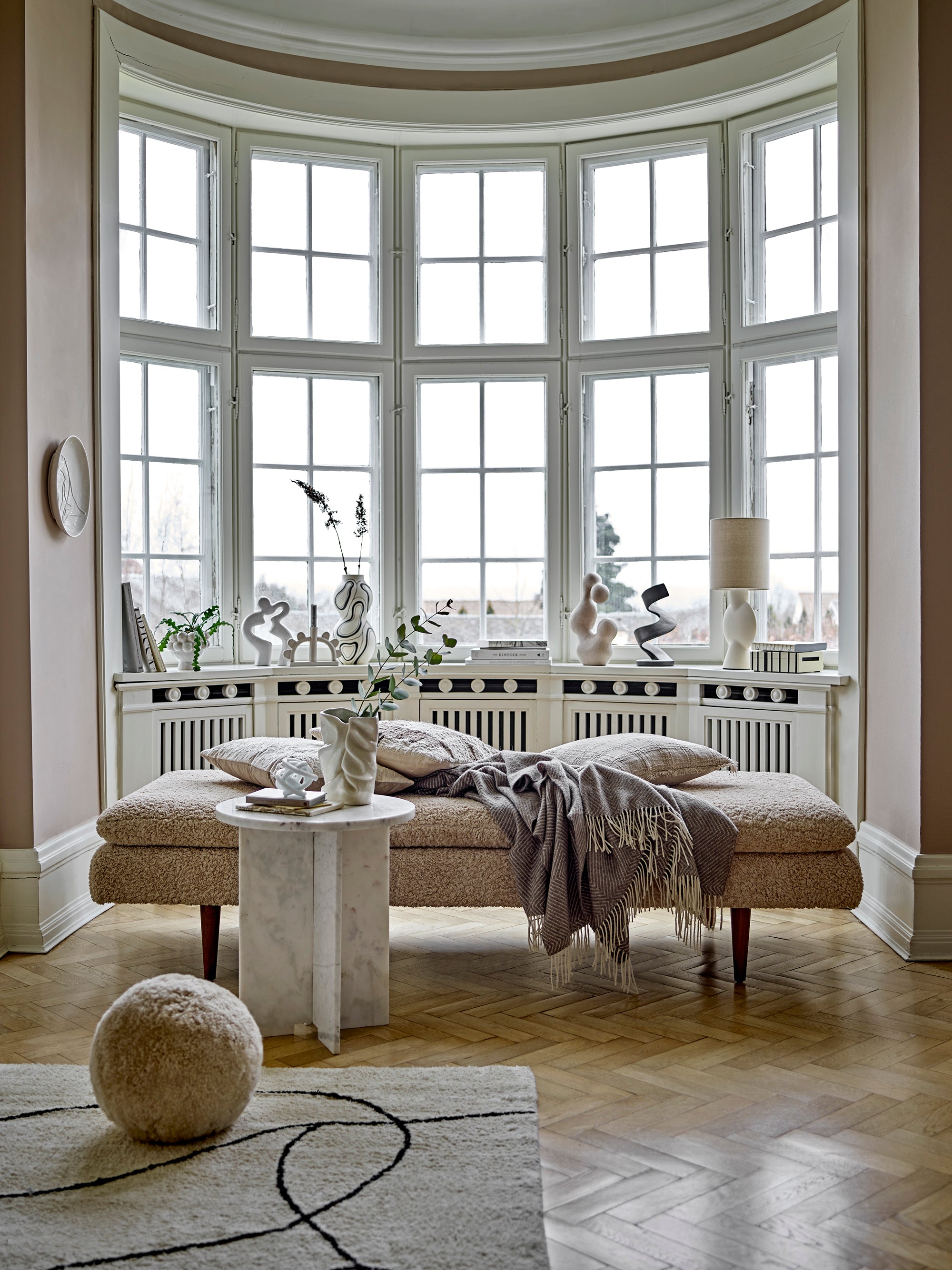 Bloomingville VIGA Matta, Vit, Bomull