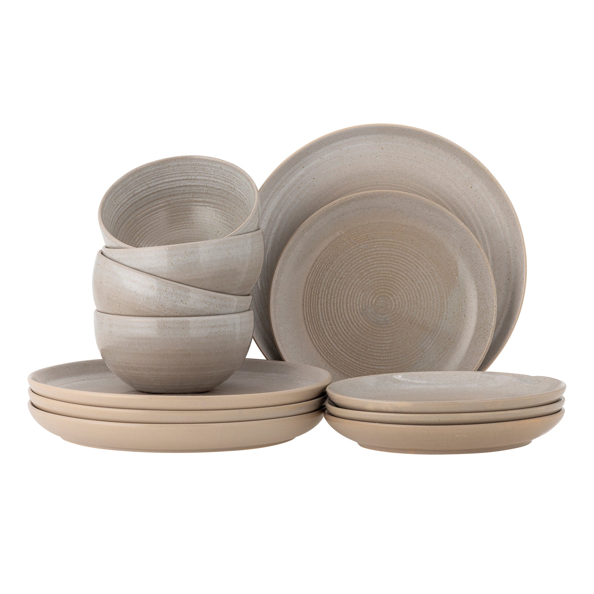 Bloomingville TAUPE Servisset, Grå, Stengods