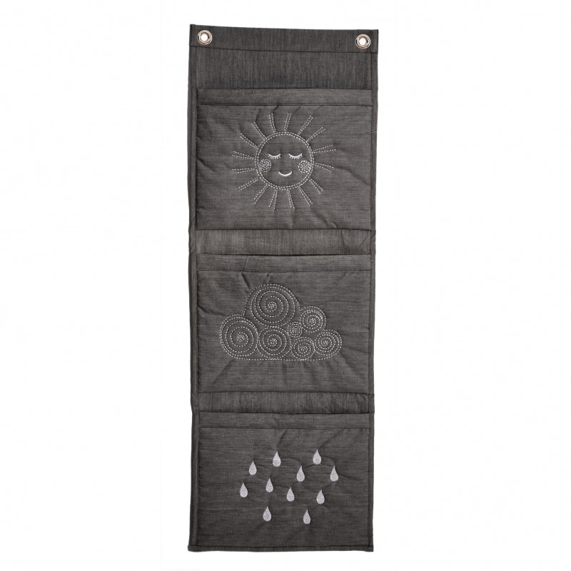 Roommate Wall Pockets - Lodrät antracit