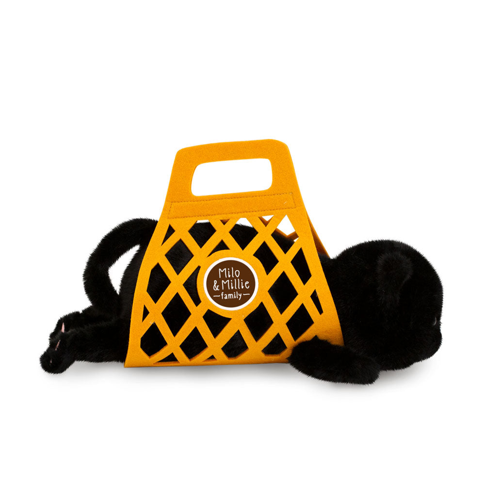 Orange Toys gosedjur toy Milo&Millie, Milo the svart katt (35cm)