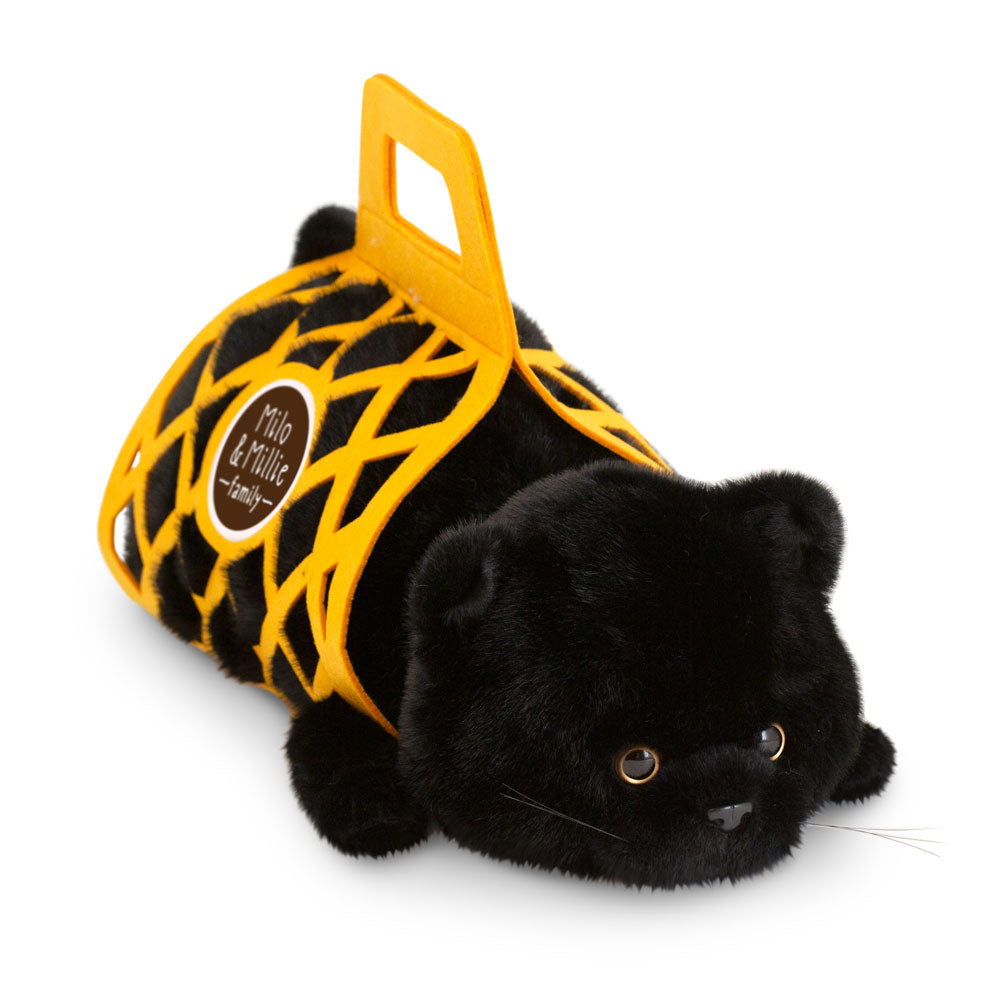 Orange Toys gosedjur toy, Milo&Millie, Milo the svart katt (56cm)
