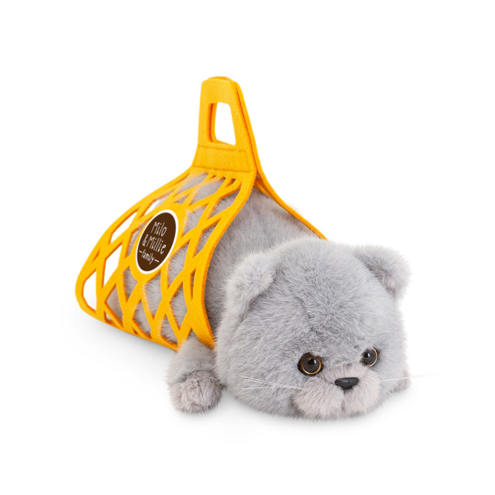 Orange Toys gosedjur toy, Milo&Millie, Milo the grå katt (35cm)