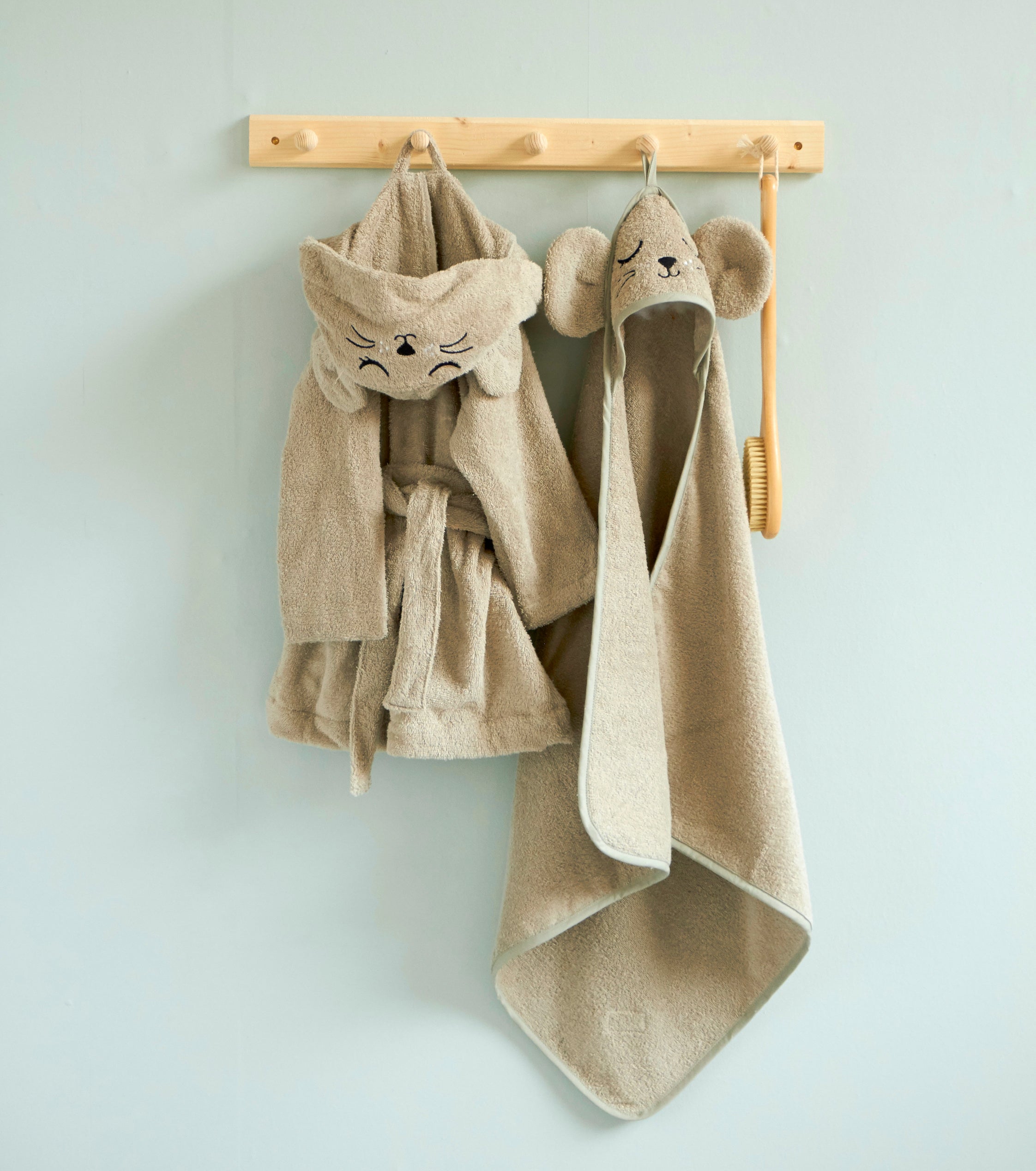Roommate Bathrobe - MOUSE grå (3-4 years)