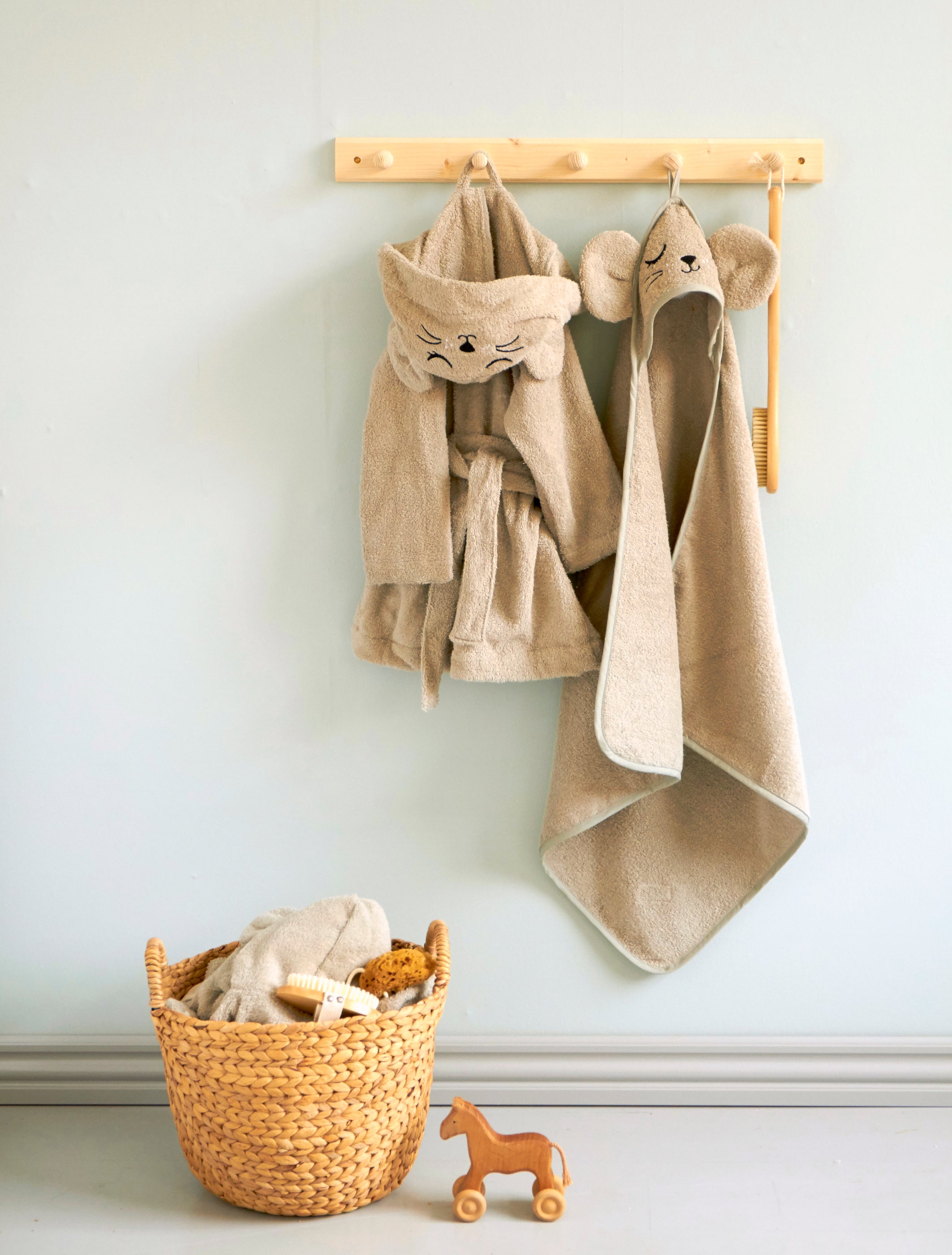 Roommate Bathrobe - MOUSE grå (1-2 years)
