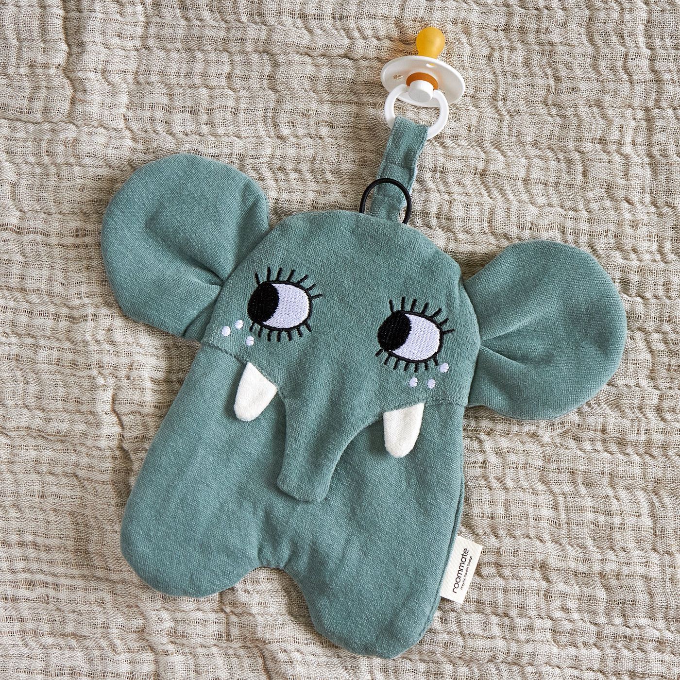 Roommate Pacifier Cloth - Elephant