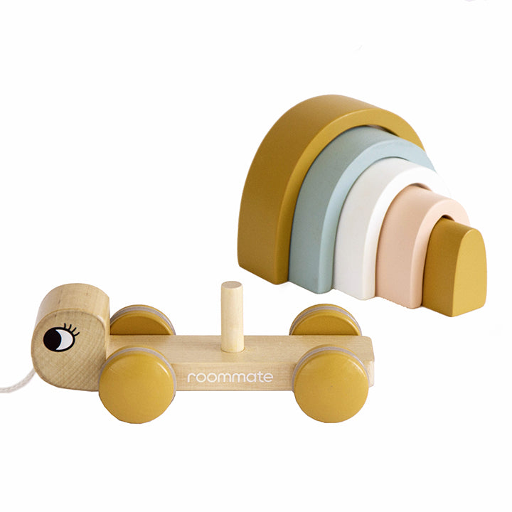 Roommate Turtle - Pull-along & Stacking Toy