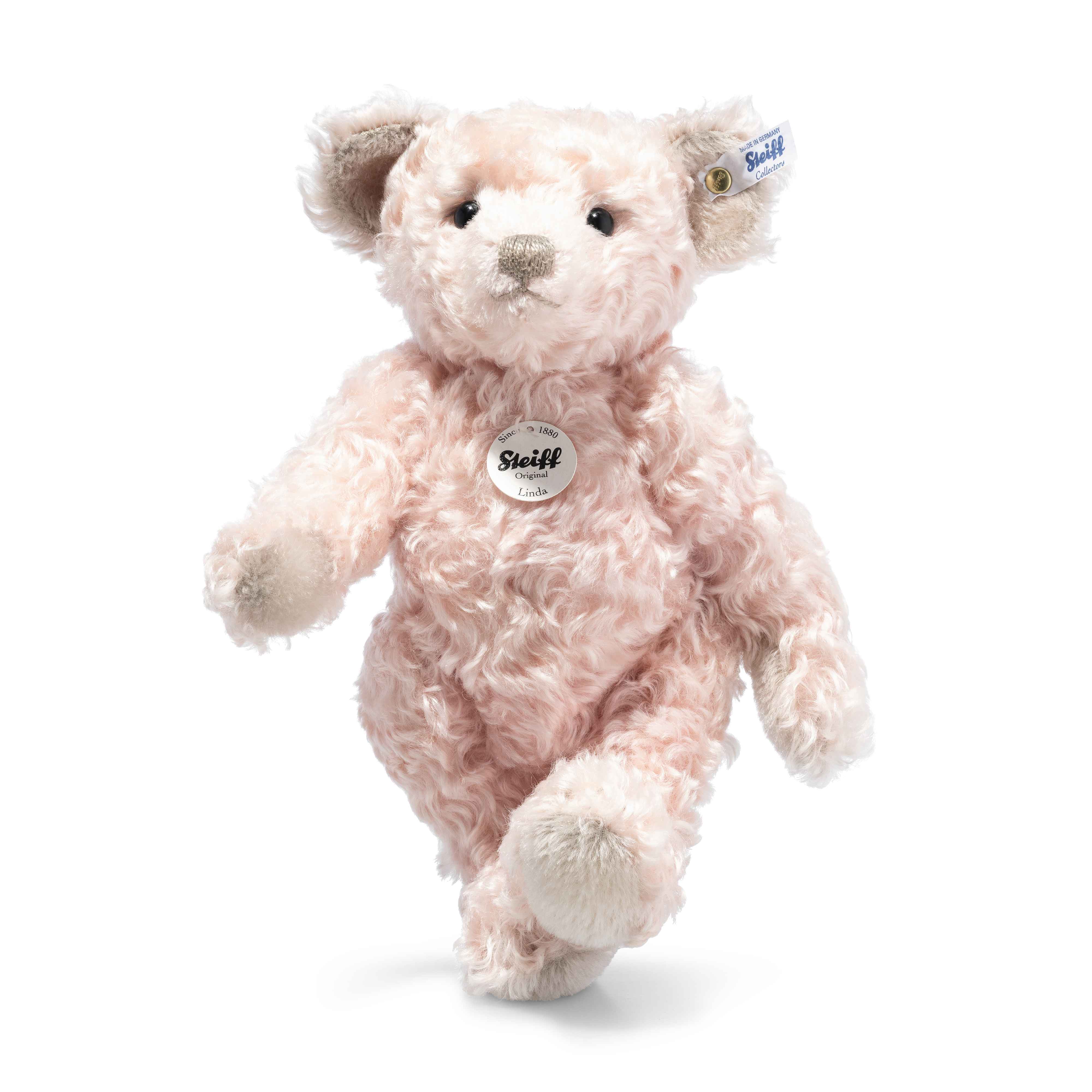 Steiff Classic Teddy Bear Linda, Pink (30 cm)