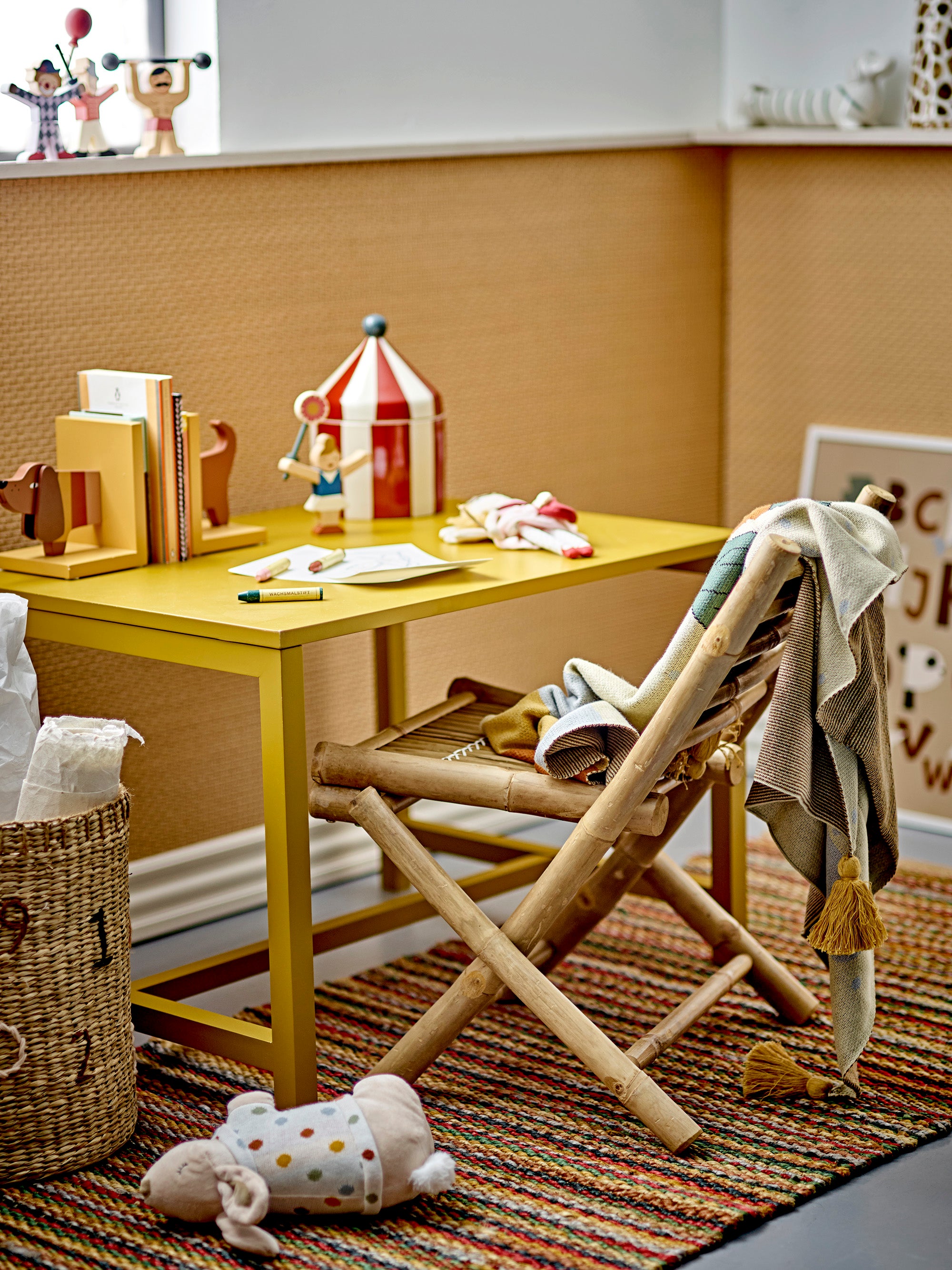 Bloomingville MINI MIU Matta, Brun, Jute