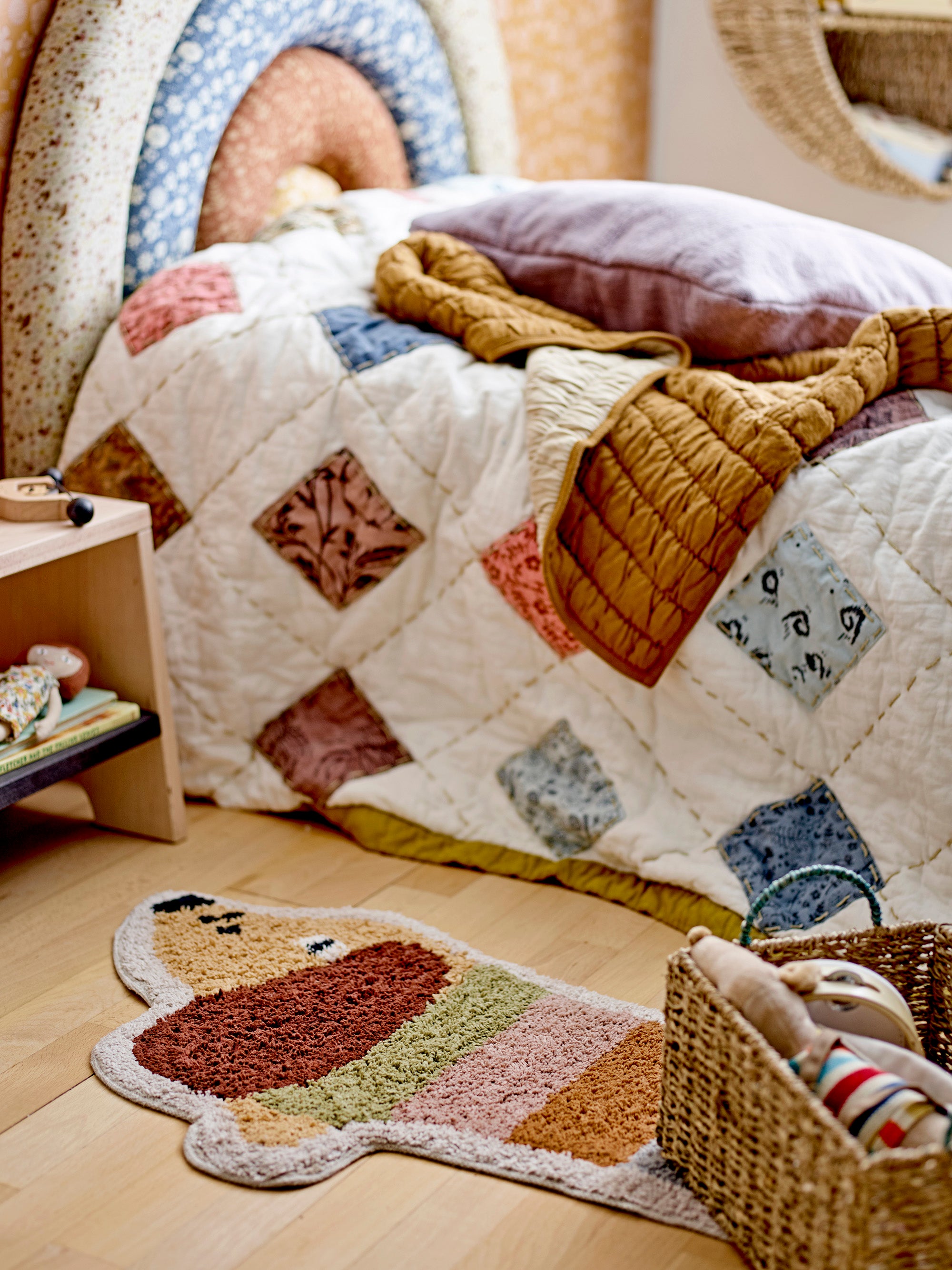 Bloomingville MINI MELUA Överkast, Natur, Bomull