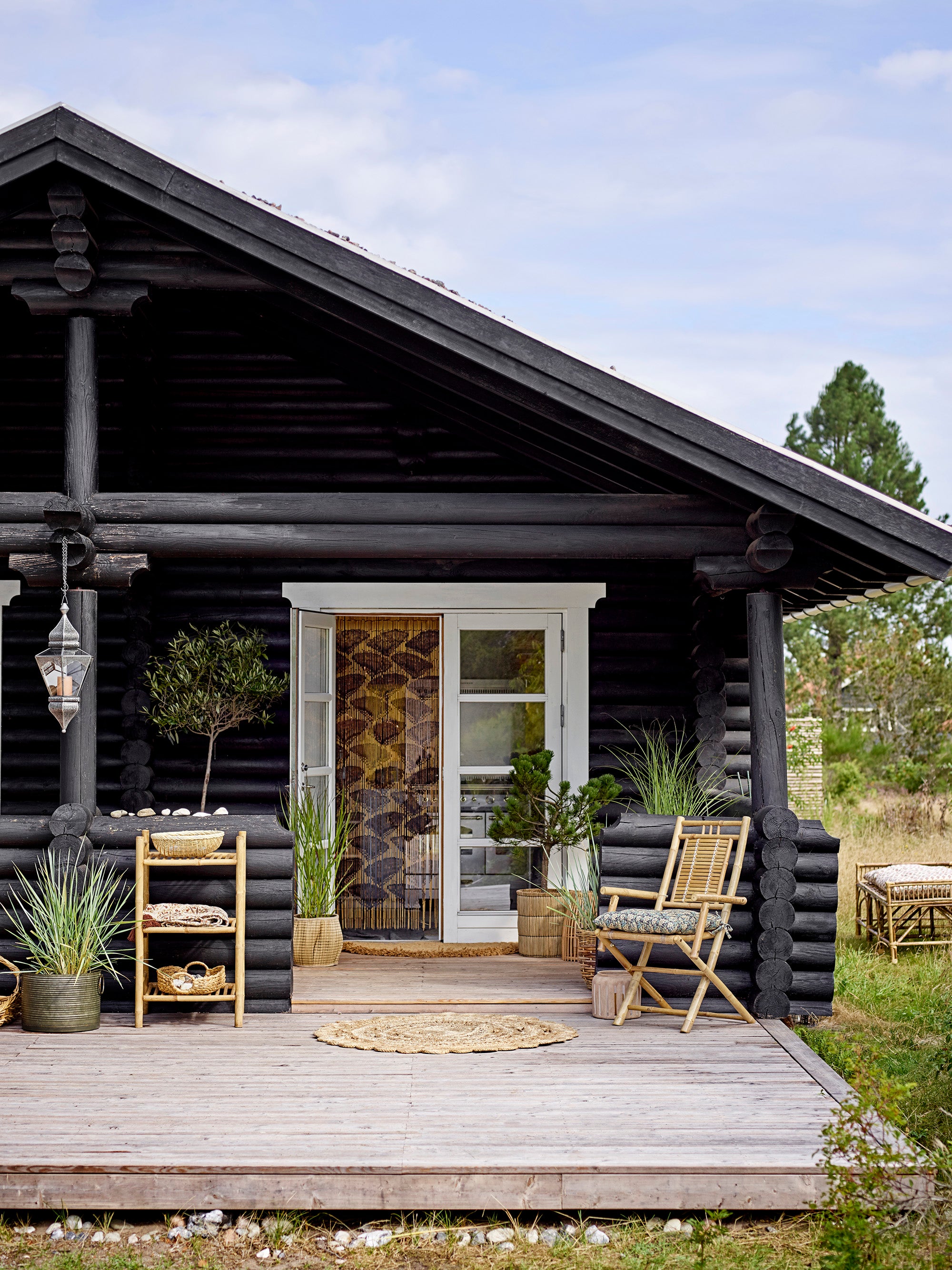 Bloomingville ELIT Korg, Natur, Mendong-gräs, set om 2