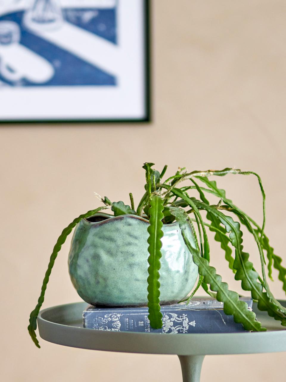 Bloomingville Pennie Kruka, Grön, Stengods, 4-pack