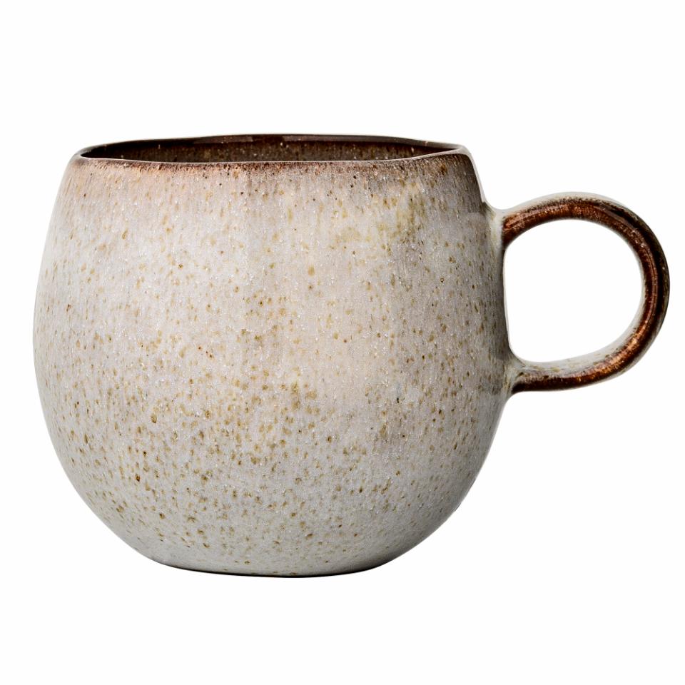 Bloomingville Sandrine Mugg, Natur, Stengods, 6-pack