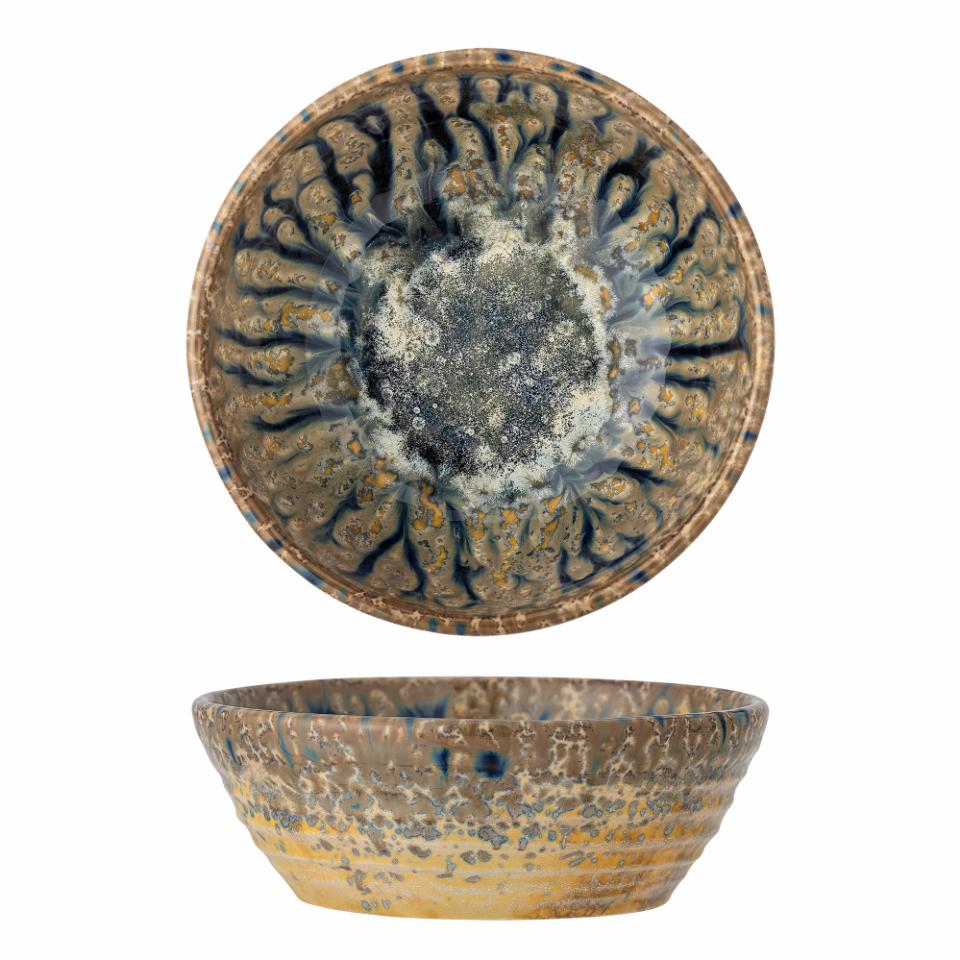 Bloomingville Milani Skål, Blå, Stengods, 6-pack