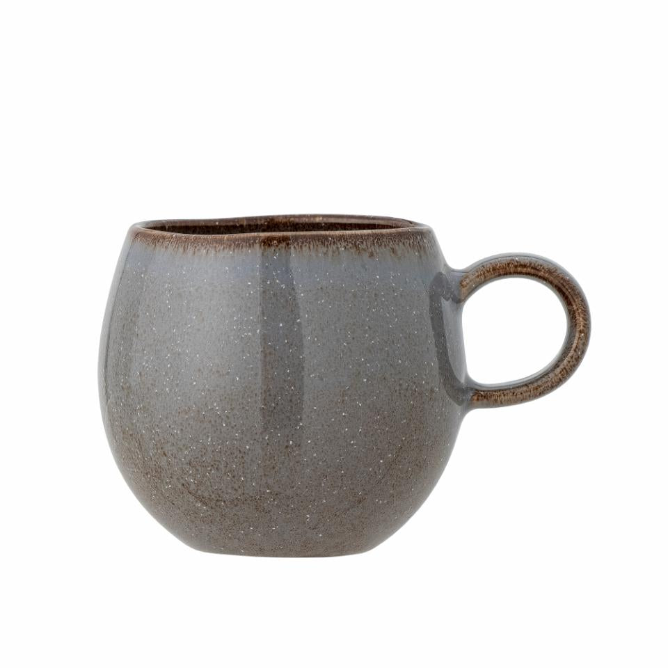 Bloomingville Sandrine Mugg, Grå, Stengods, 6-pack