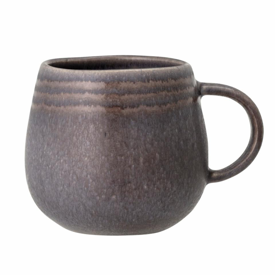 Bloomingville Raben Mugg, Grå, Stengods, 6-pack