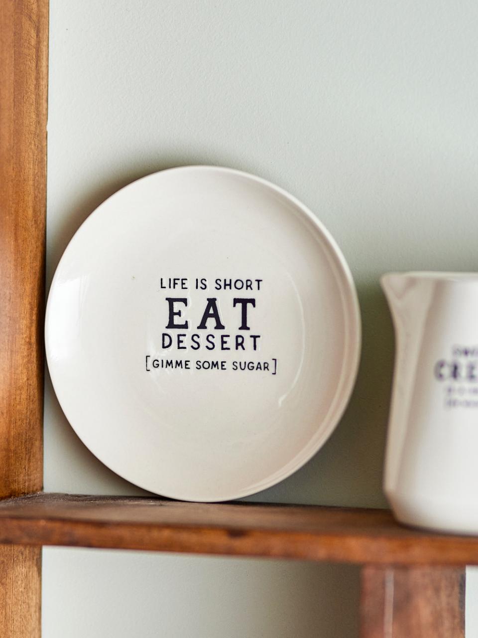 Creative Collection Wendy Tallrik, Vit, Stengods, 6-pack