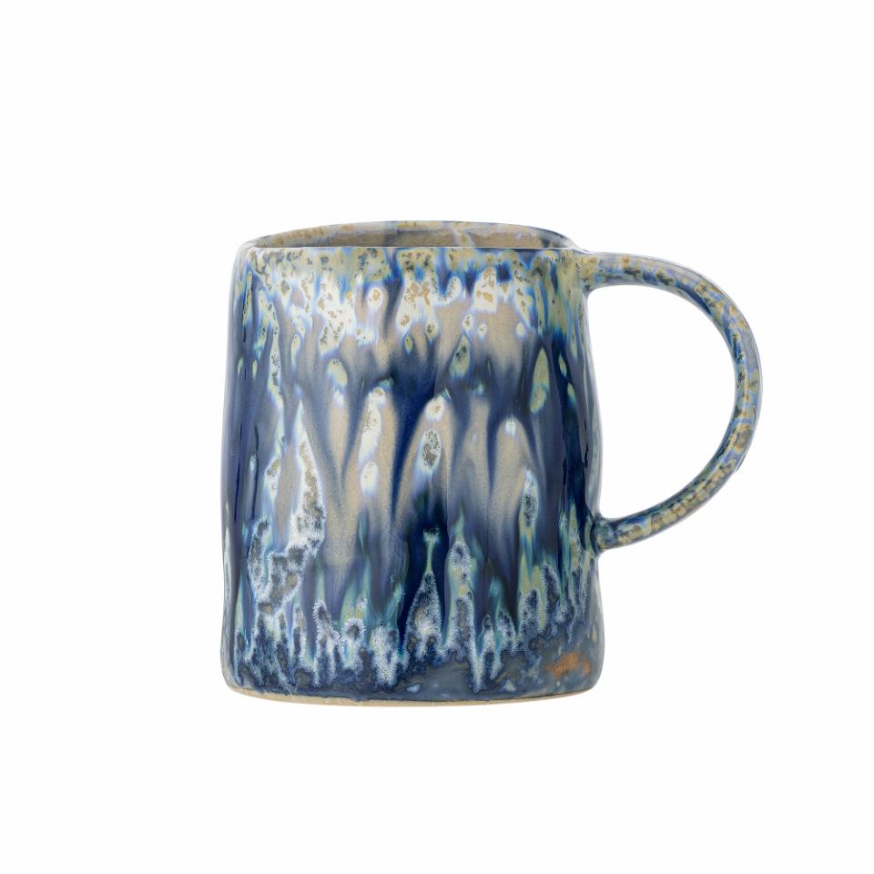 Bloomingville Yori Mugg, Blå, Stengods, 6-pack