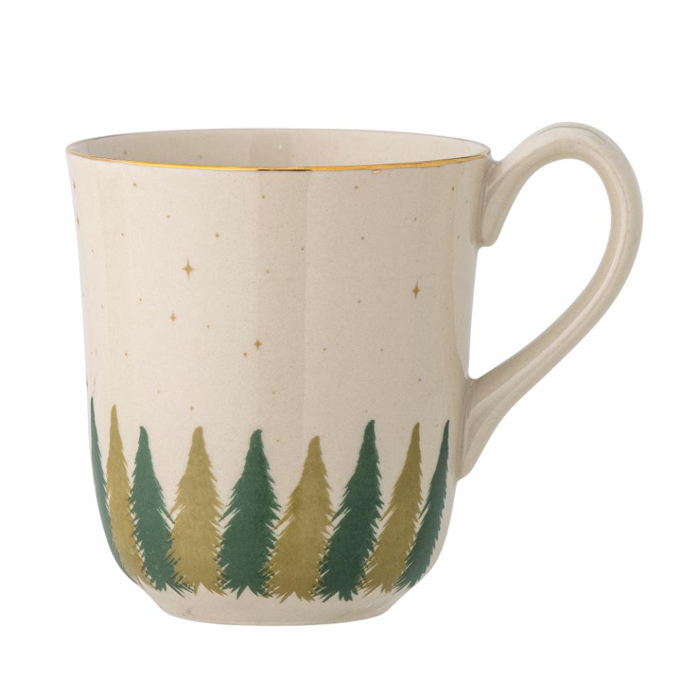 Bloomingville Spruce Mugg, Natur, Stengods, 6-pack