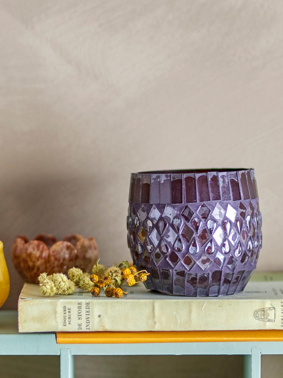 Creative Collection Evaline Ljuslykta, Brun, Återvunnet Glas, 4-pack