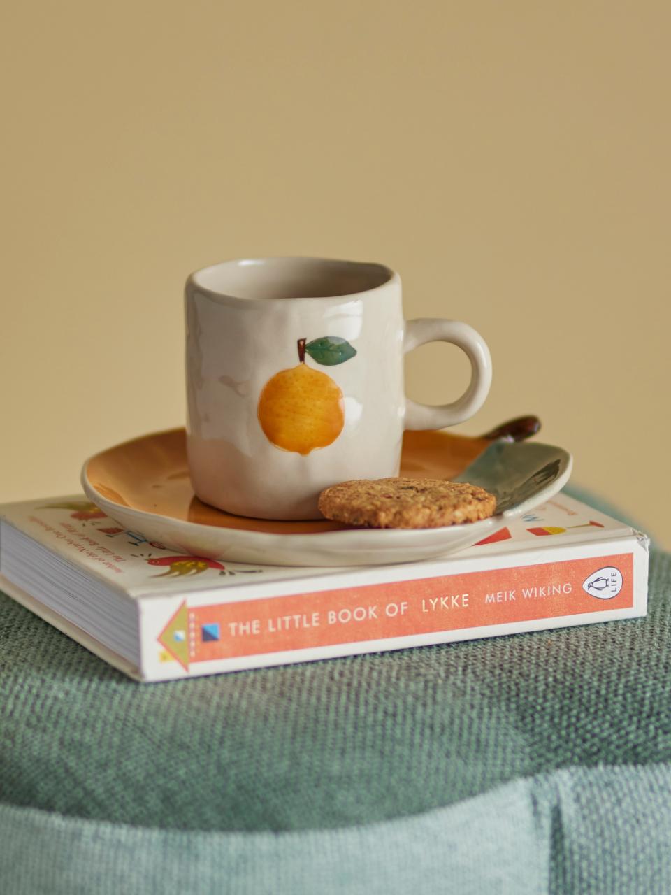 Bloomingville Mini Agnes Kopp, Vit, Stengods, 6-pack