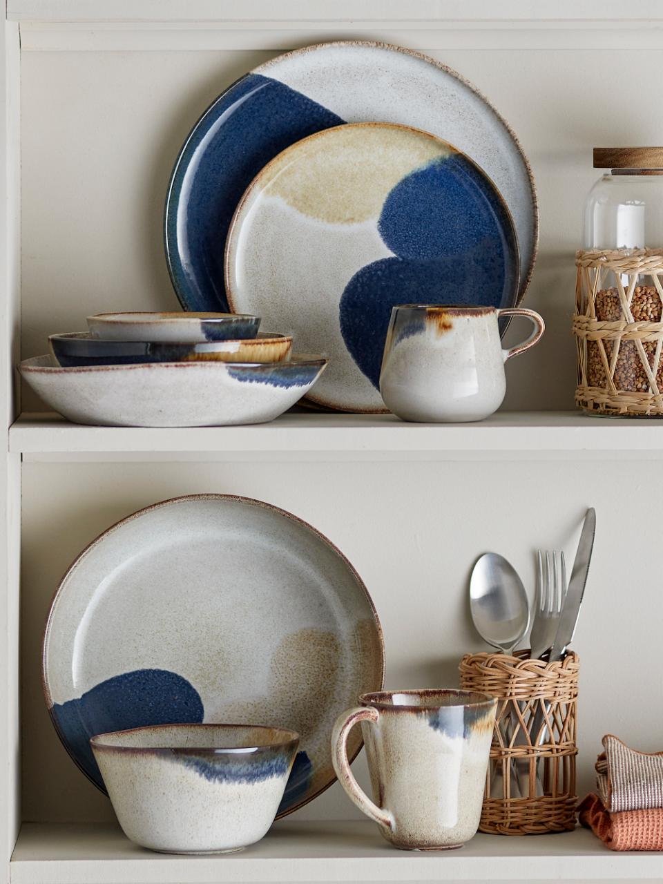 Bloomingville Jules Kopp, Grå, Stengods, 6-pack