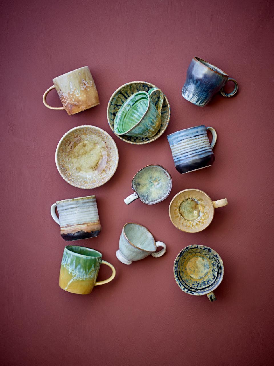 Bloomingville Milani Skål, Blå, Stengods, 6-pack