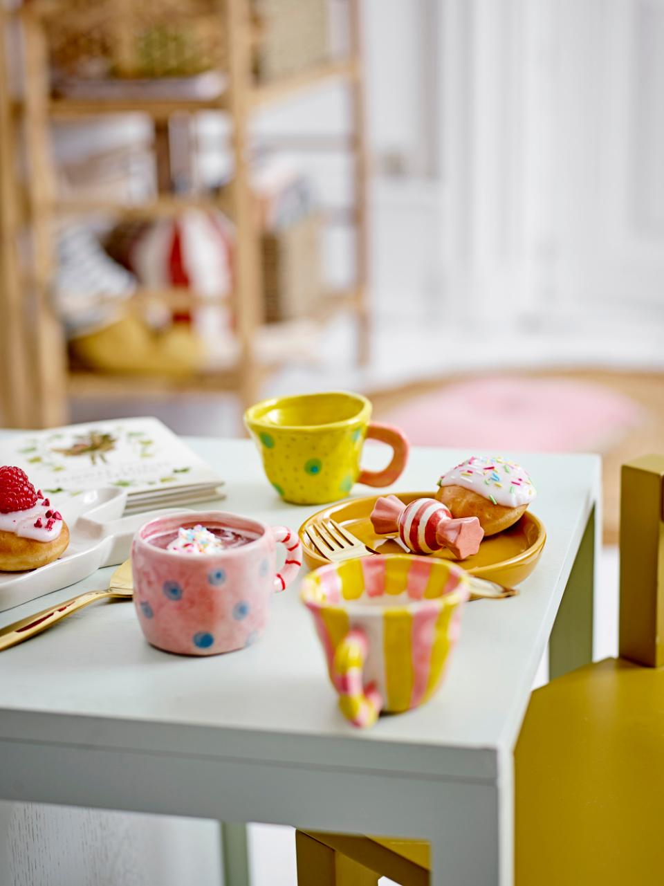 Bloomingville Mini Nini Mugg, Rosé, Stengods, 6-pack