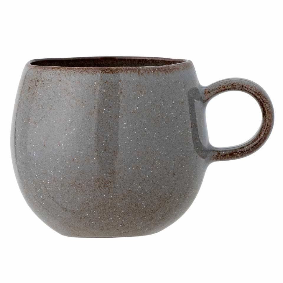 Bloomingville Sandrine Mugg, Grå, Stengods, 6-pack