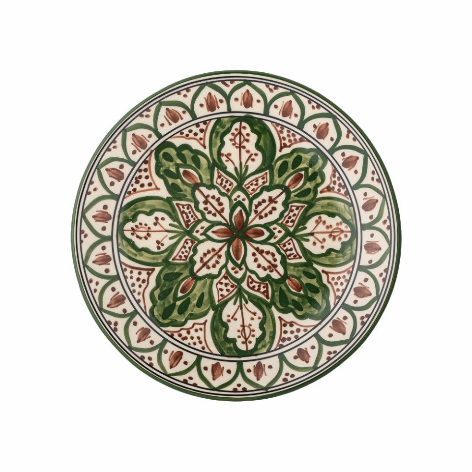 Creative Collection Karlie Tallrik, Grön, Stengods, 6-pack