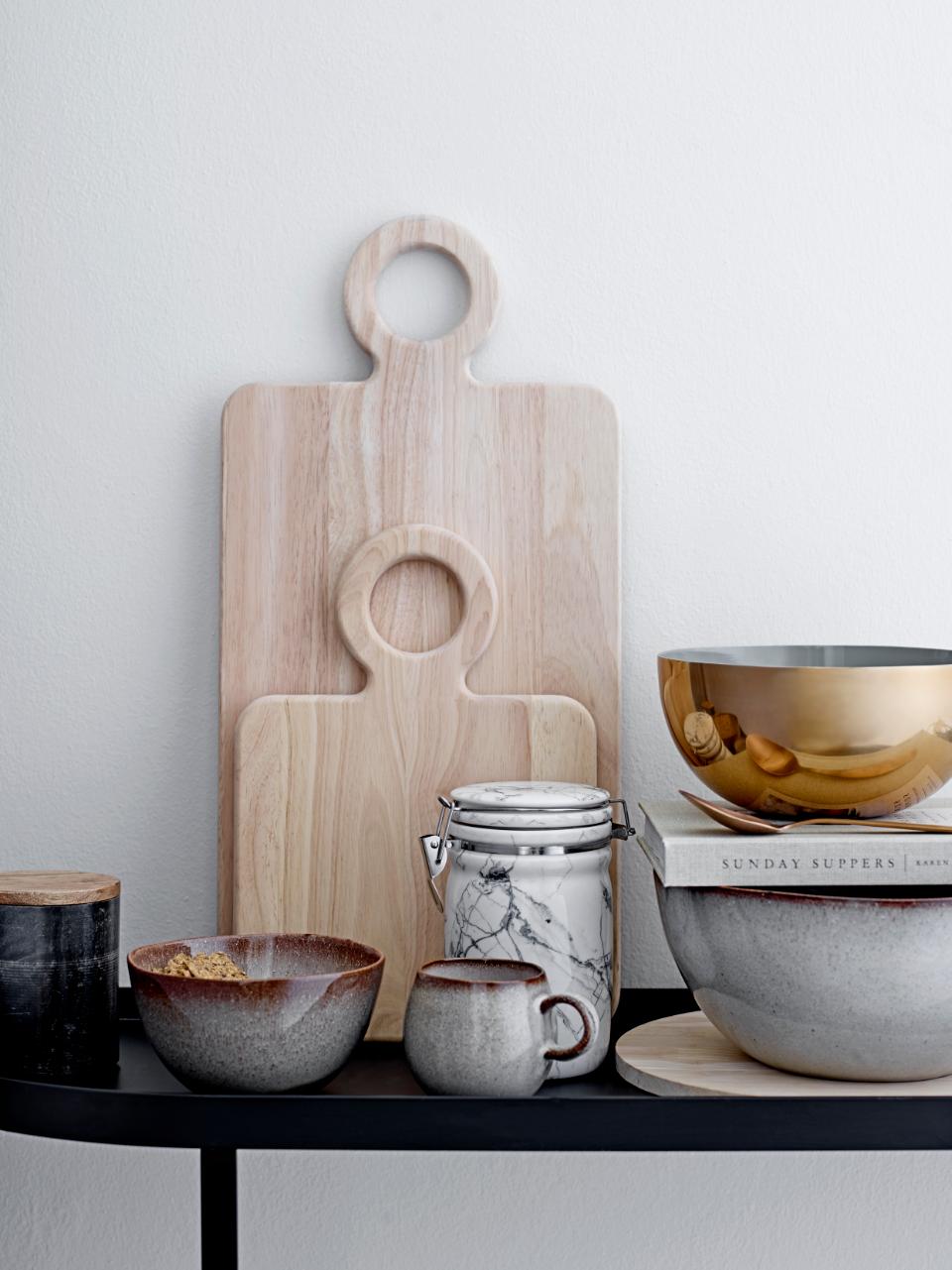 Bloomingville Sandrine Mugg, Natur, Stengods, 6-pack