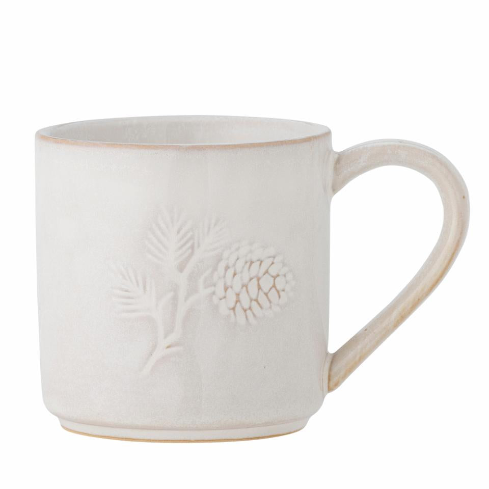 Bloomingville Winter Mugg, Natur, Stengods, 6-pack