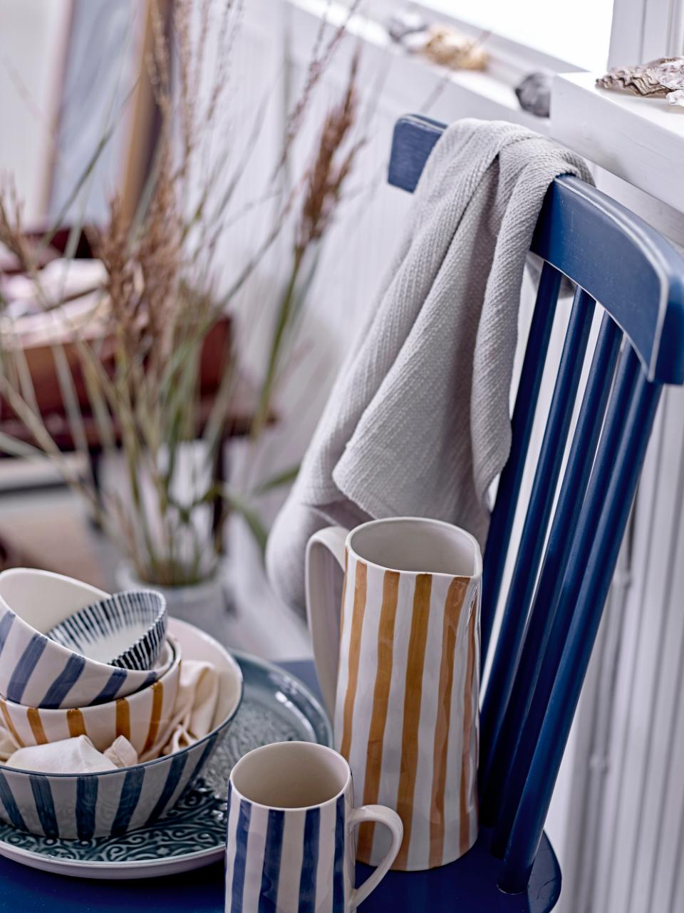 Creative Collection Begonia Mugg, Blå, Stengods, 6-pack