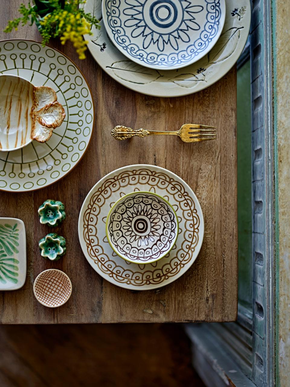 Creative Collection Maple Tallrik, Orange, Stengods, 6-pack