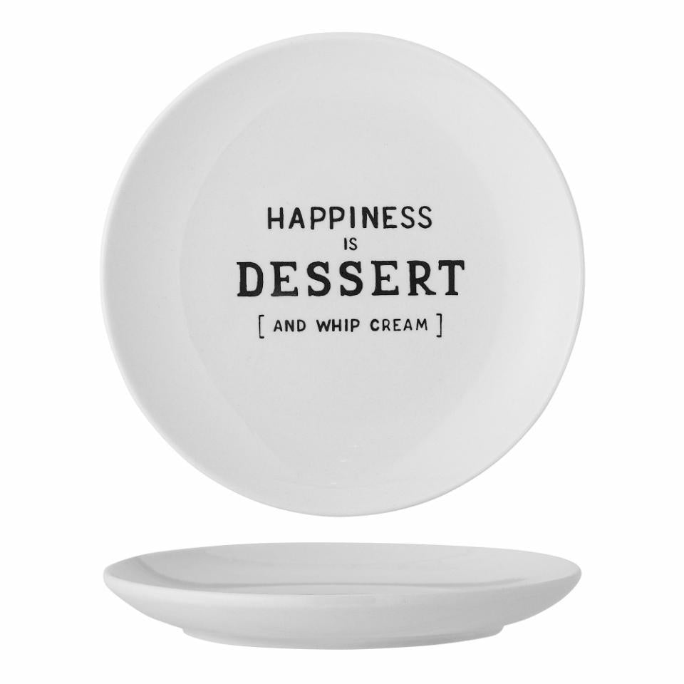 Creative Collection Wendy Tallrik, Vit, Stengods, 6-pack