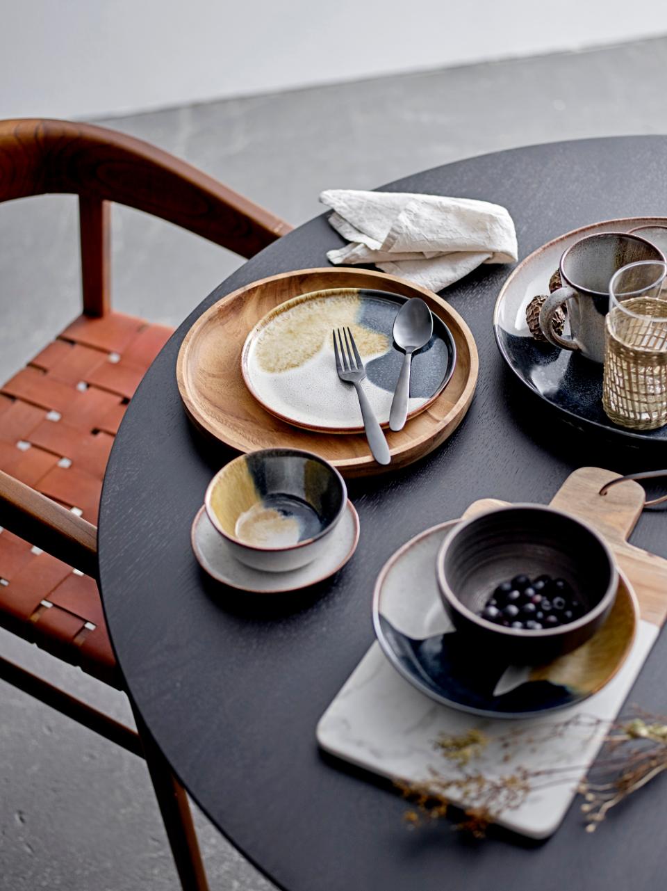 Bloomingville Jules Tallrik, Grå, Stengods, 6-pack