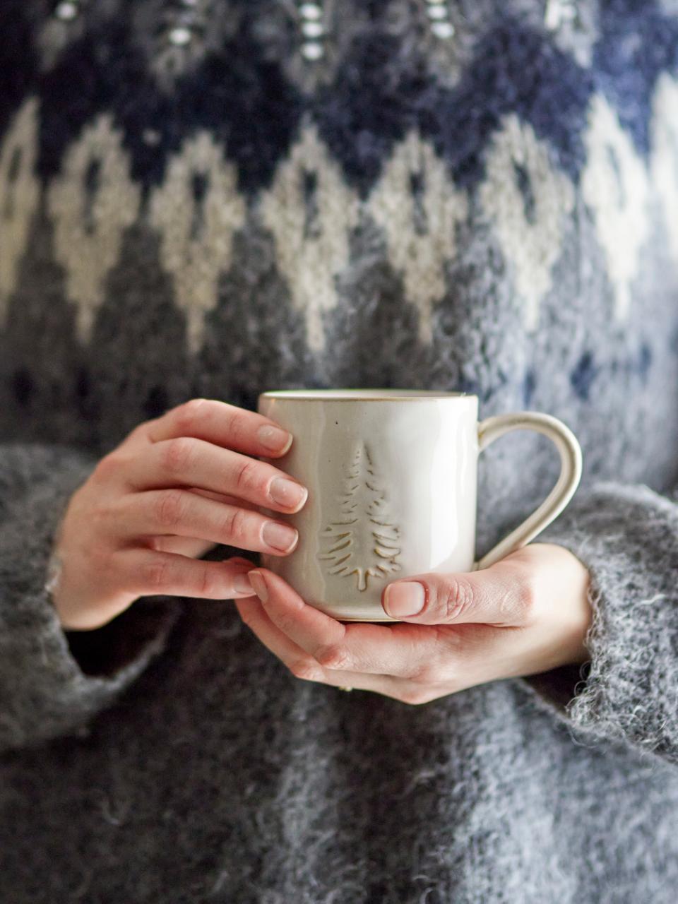 Bloomingville Winter Mugg, Natur, Stengods, 6-pack