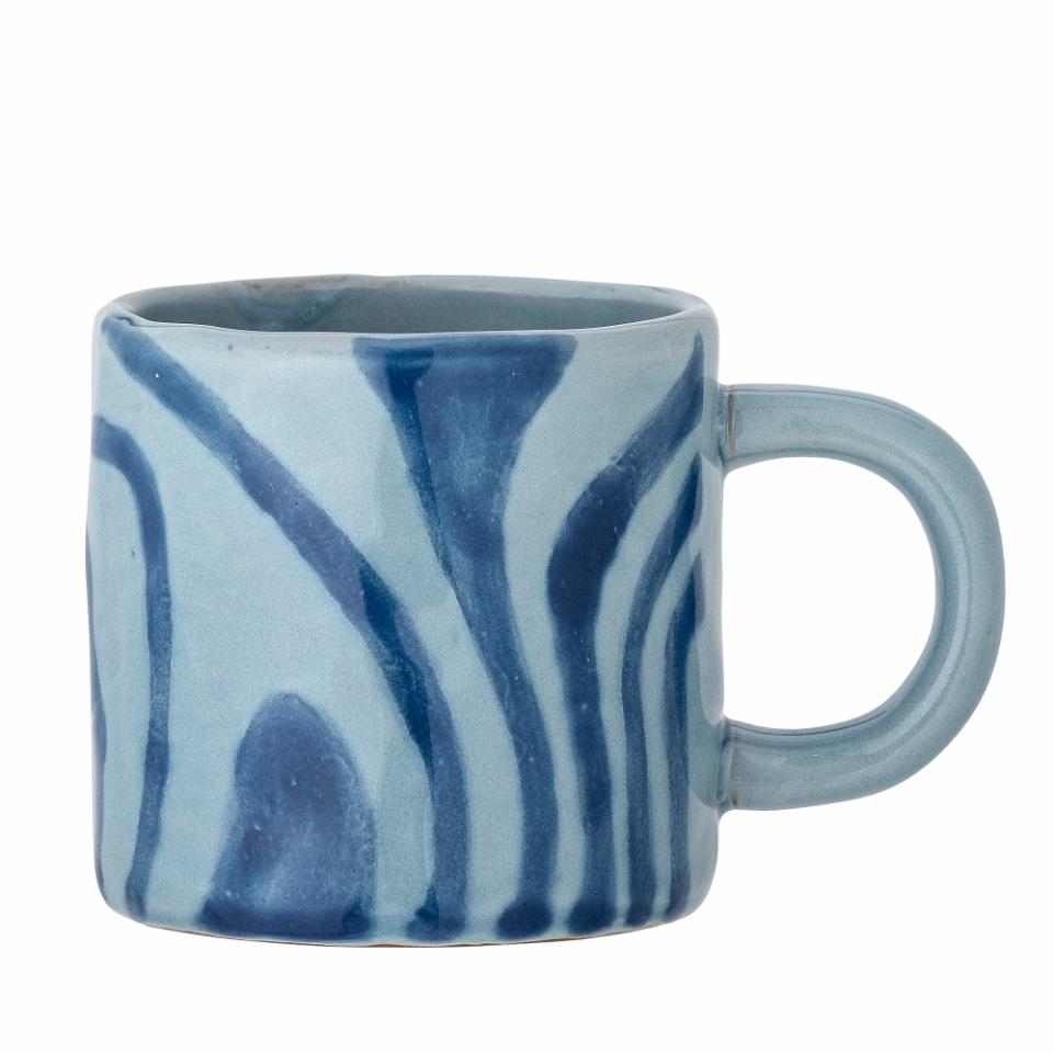 Bloomingville Ninka Mugg, Blå, Stengods, 6-pack
