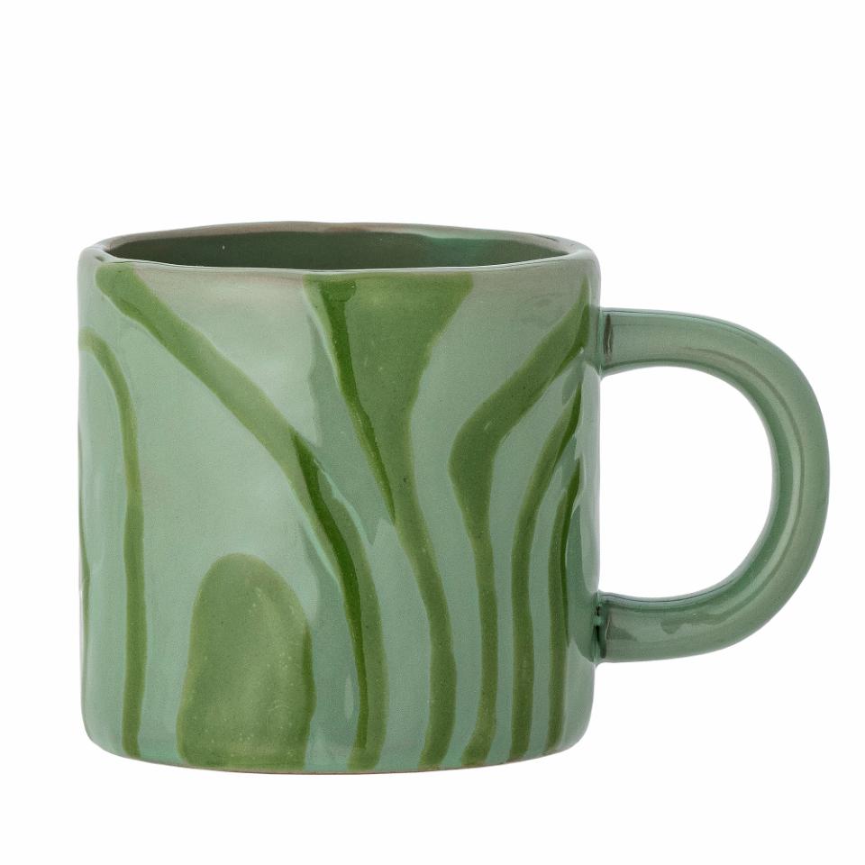 Bloomingville Ninka Mugg, Grön, Stengods, 6-pack