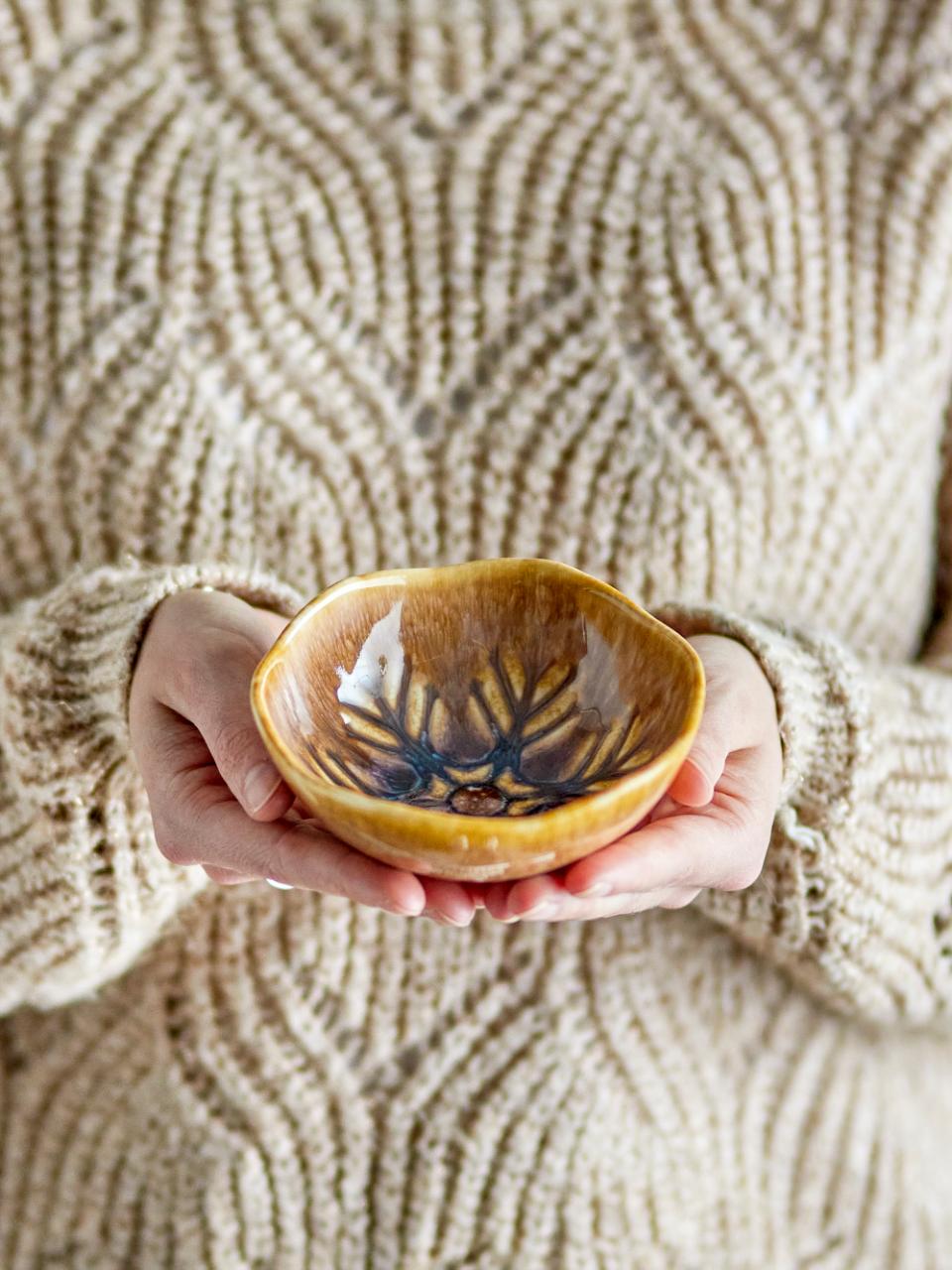 Bloomingville Acco Skål, Brun, Stengods, 6-pack